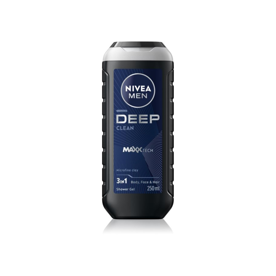 شامپو سر و بدن مردانه نیوآ مدل Deep Clean (حجم 250 میل)