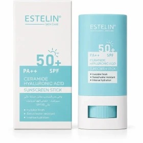 ضد آفتاب استیکی بی رنگ حاوی هیالورونیک اسید Spf 50+ استلین