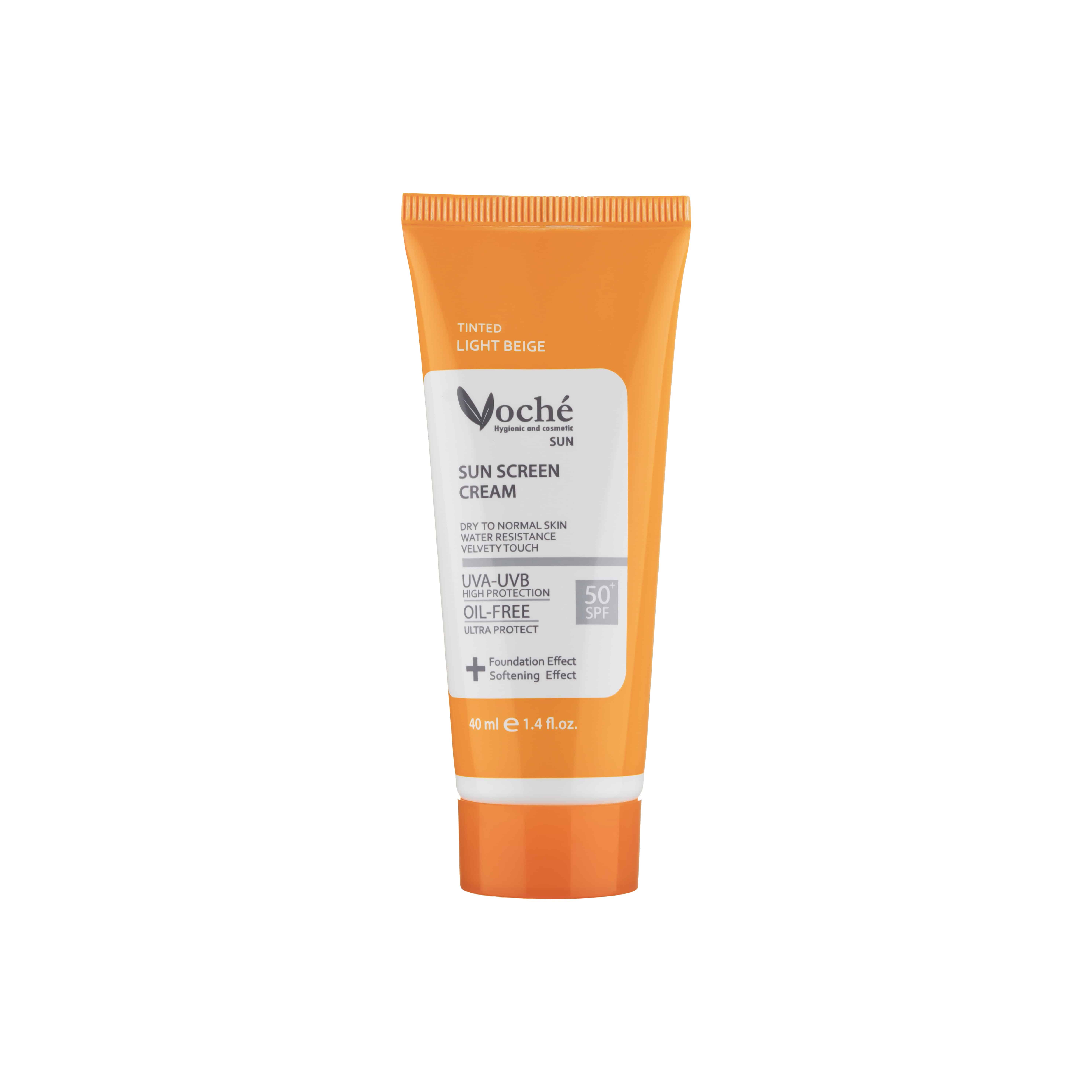 کرم ضد آفتاب رنگی مناسب پوست خشک spf+50 وچه