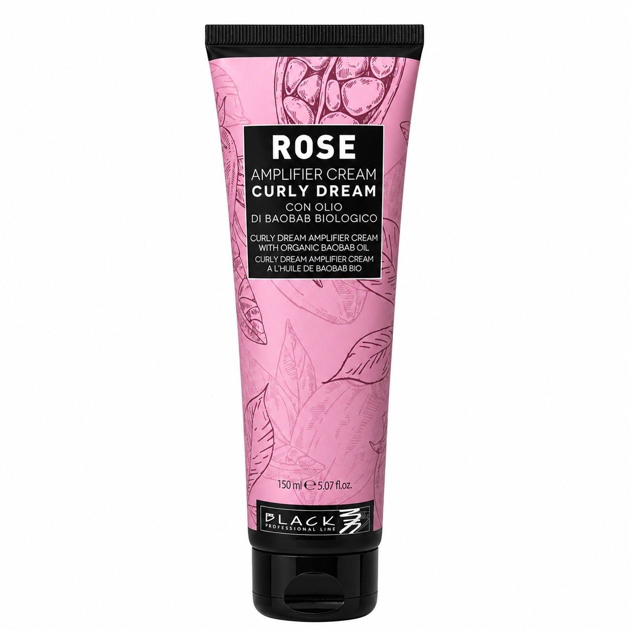 کرم حالت دهنده موهای فر بلک پروفشنال لاین مدل Rose Amplifier Cream