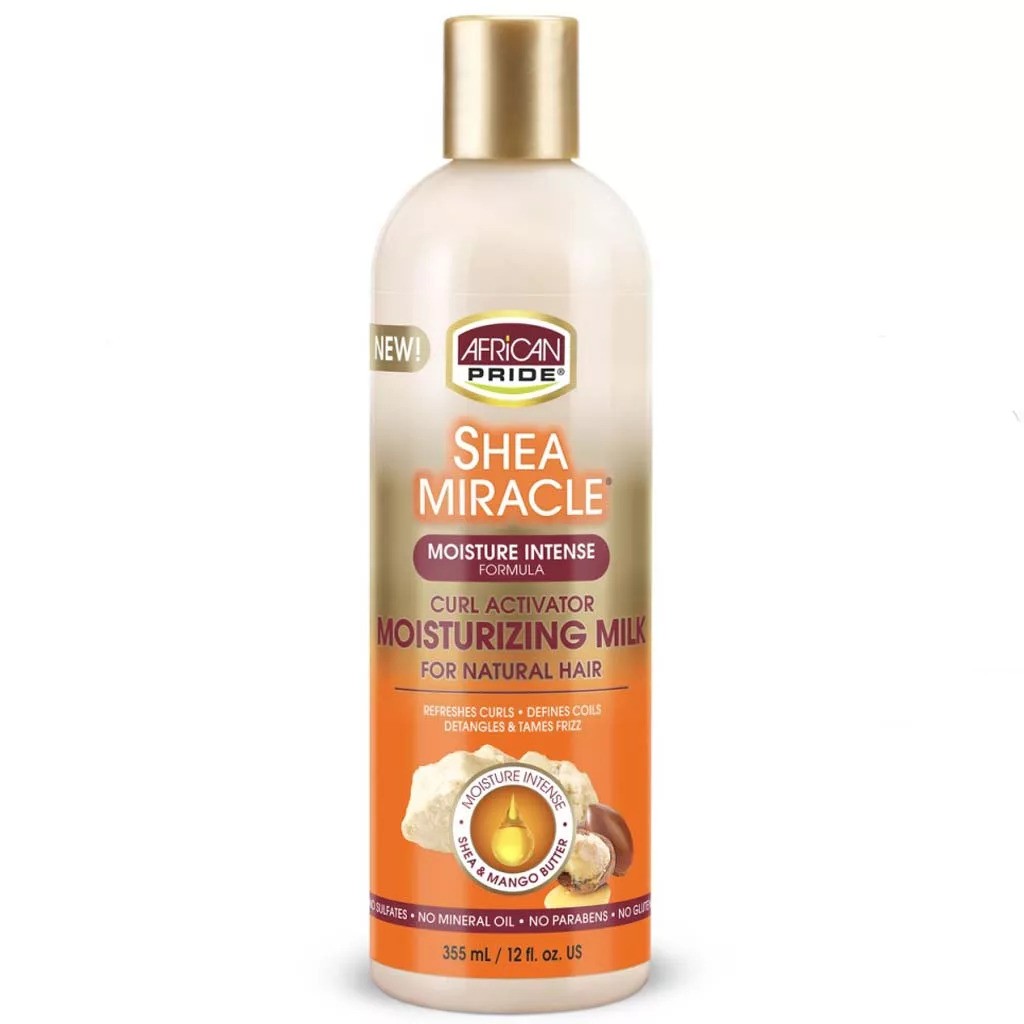 شیر مو اکتیویتور مناسب مو فر طبیعی افریکن پراید مدل Shea Miracle