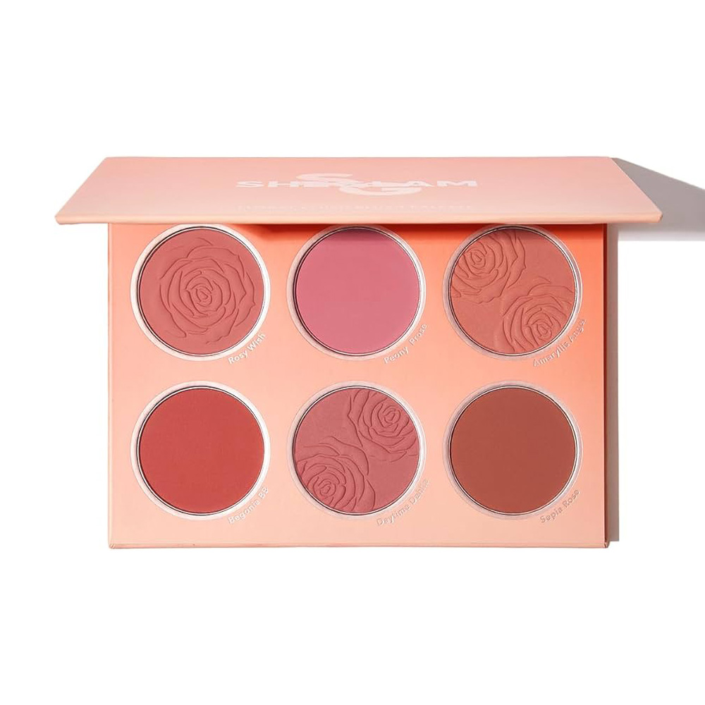 پالت رژگونه پودری 6 رنگ شیگلم مدل Floral Flush Blush Palette پالت رژگونه پودری 6 رنگ شیگلم مدل Floral Flush Blush Palette