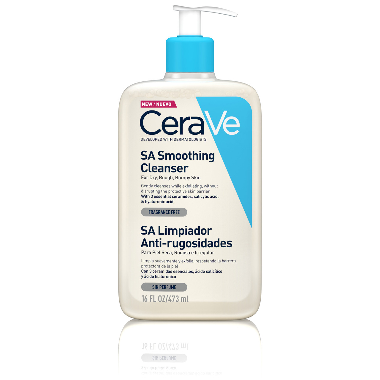 ژل شستشوی ضد جوش پوست خشک و دهیدراته سراوی مدل SA Smoothing (473 میل)