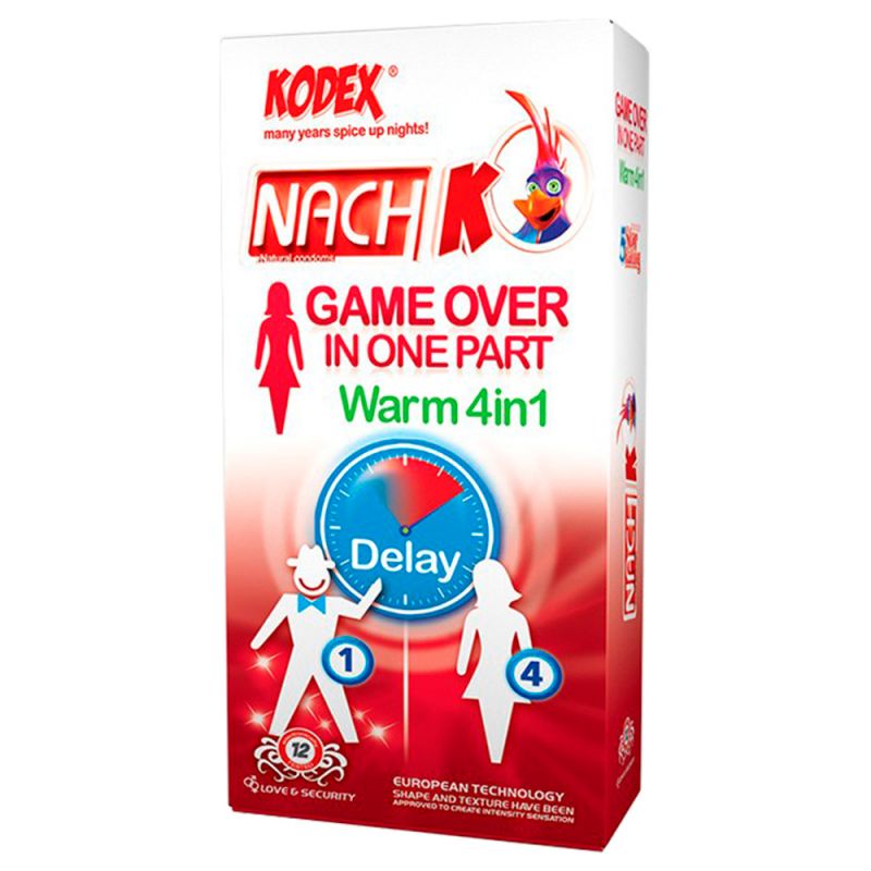 کاندوم تاخیری تحریک کننده بانوان گرم مدل Game Over In One Part Warm 4in1 کدکس 12 عددی