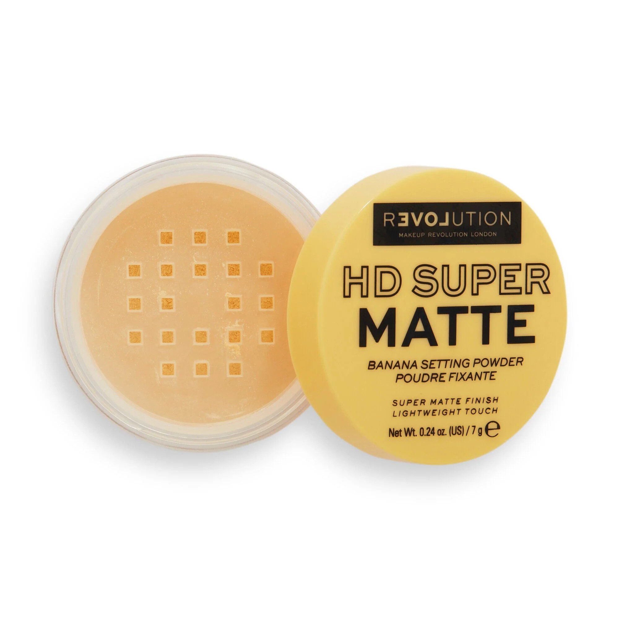 پودر فیکس ریلاو رولوشن مدل HD Super Matte رنگ Banana