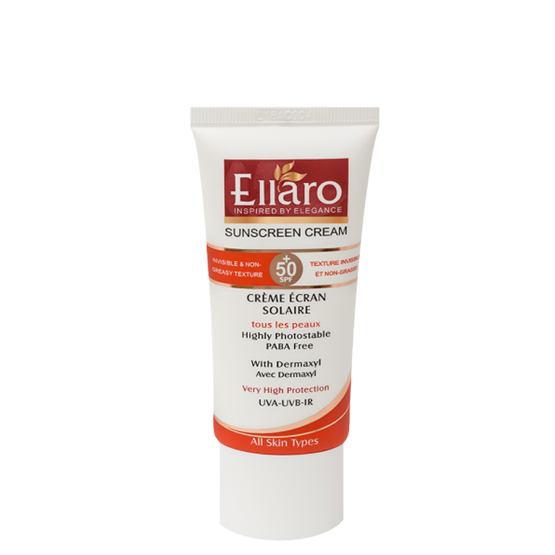 ضد آفتاب اِلارو با SPF50 مناسب انواع پوست - بدون رنگ