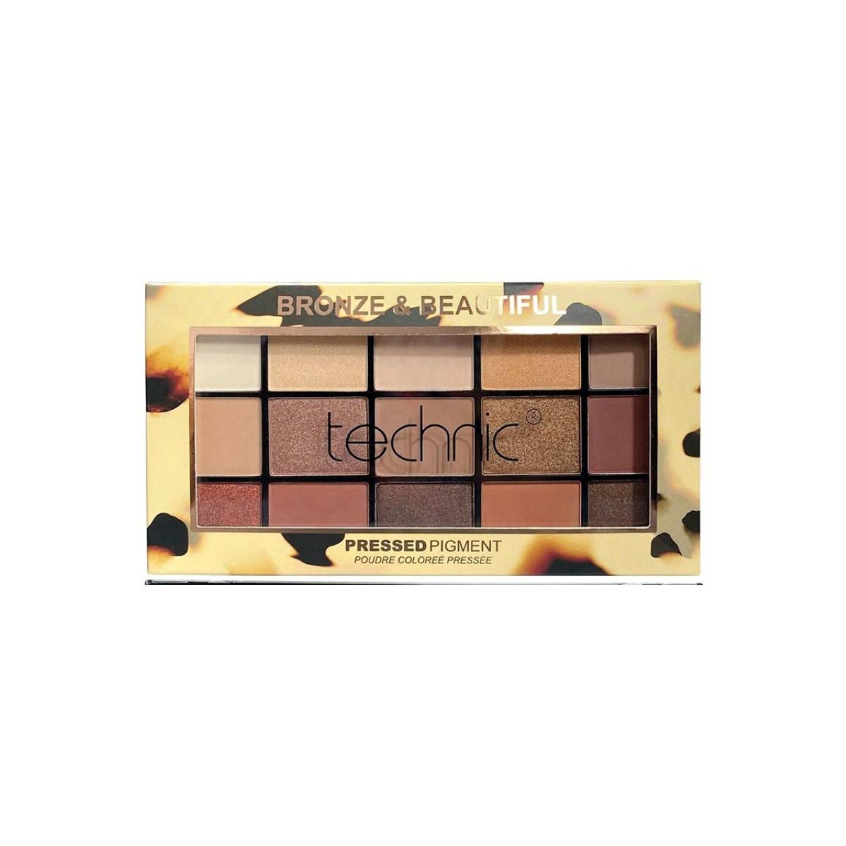 پالت سایه چشم 15 رنگ تکنیک Bronze & Beautiful پالت سایه چشم 15 رنگ تکنیک Bronze & Beautiful