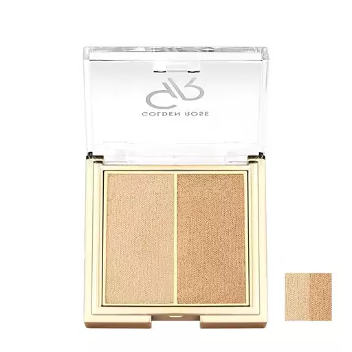 هایلایتر دوقلو پودری گلدن رز مدل So Glow Duo