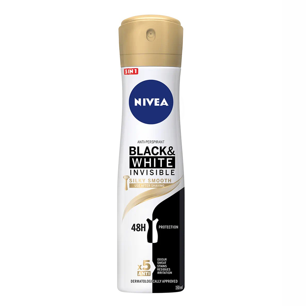 اسپری ضد تعریق بدن نیوآ زنانه Black & White Silky Smooth اسپری ضد تعریق بدن نیوآ زنانه Black & White Silky Smooth