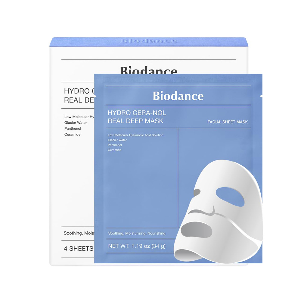 ماسک رطوبت رسان و آبرسان عمیق هیدرا سرانول بایودنس Biodance (4 عددی) ماسک رطوبت رسان و آبرسان عمیق هیدرا سرانول بایودنس Biodance (4 عددی)