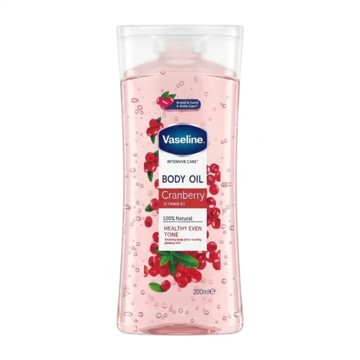 روغن بدن حاوی عصاره کرن‌بری و ویتامین B3 وازلین مدل Cranberry