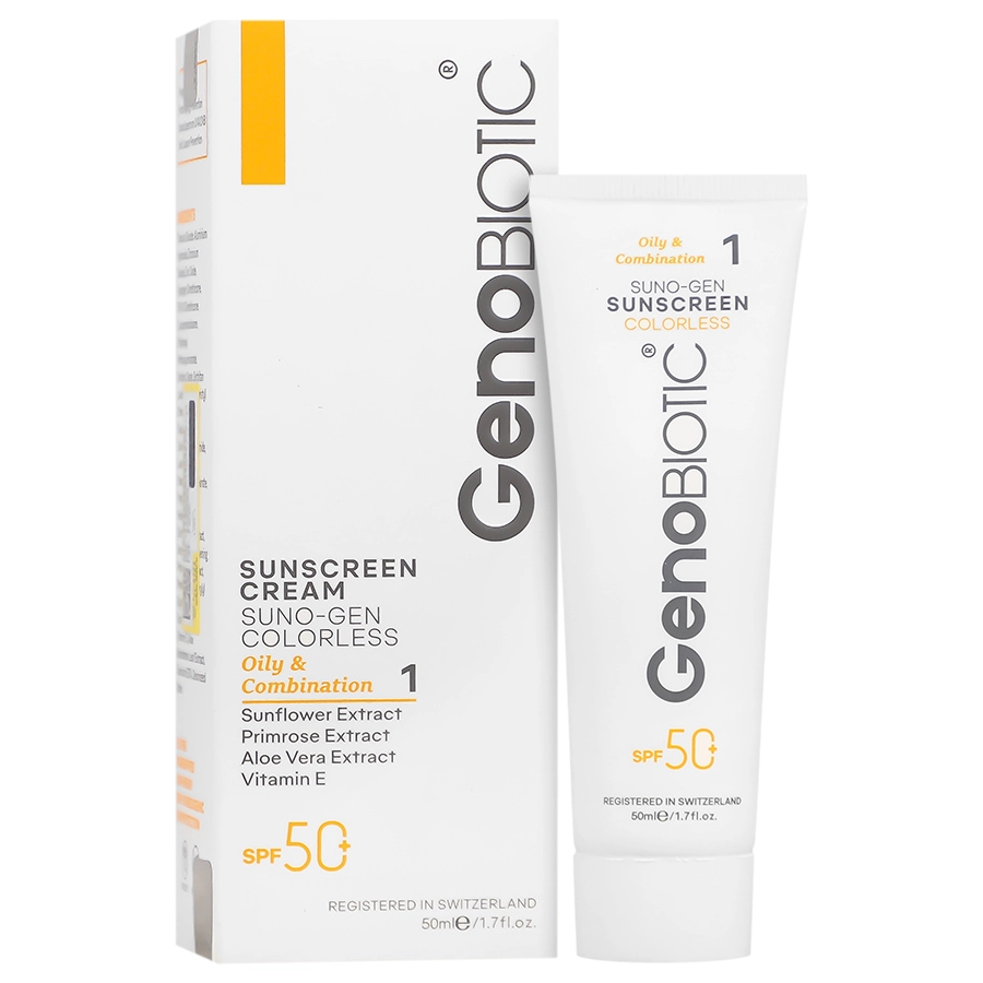 ضد آفتاب پوست چرب و مختلط +SPF۵۰ ژنوبایوتیک