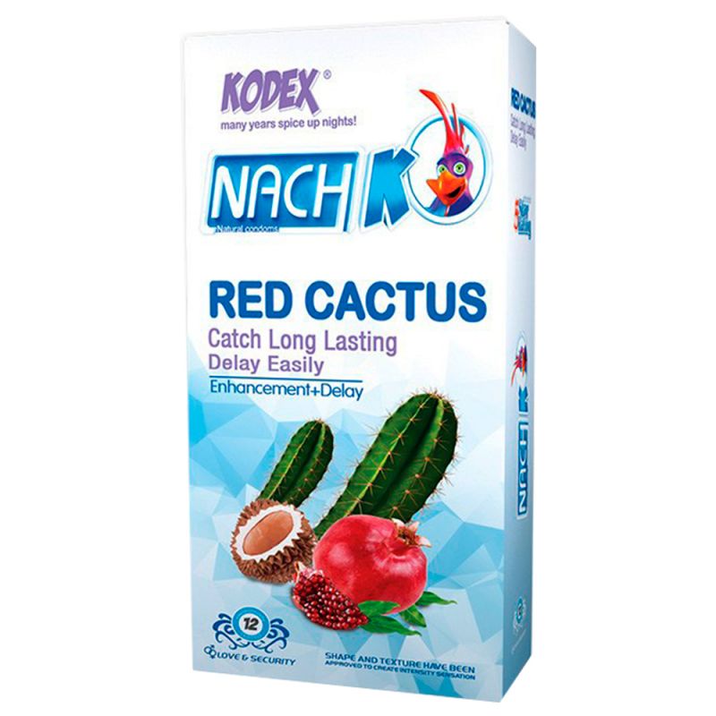 کاندوم تاخیری خاردار مدل Red Cactus کدکس 12 عددی