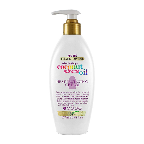 کرم مو محافظ حرارت او جی ایکس مدل Coconut Miracle Oil 
