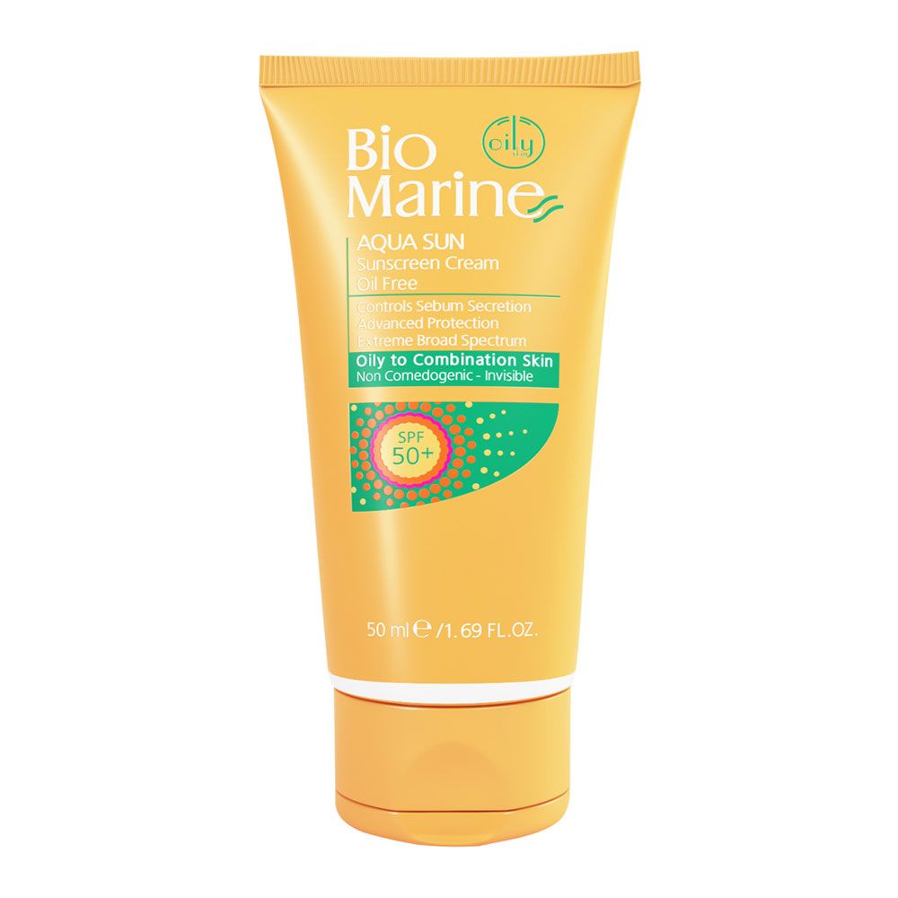 کرم ضدآفتاب بی رنگ فاقد چربی SPF50 بایومارین کرم ضدآفتاب بی رنگ فاقد چربی SPF50 بایومارین