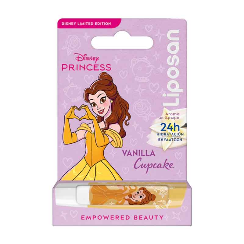بالم لب مخصوص کودکان رایحه کاپ کیک و وانیل لبلو مدل Disney Princess Belle