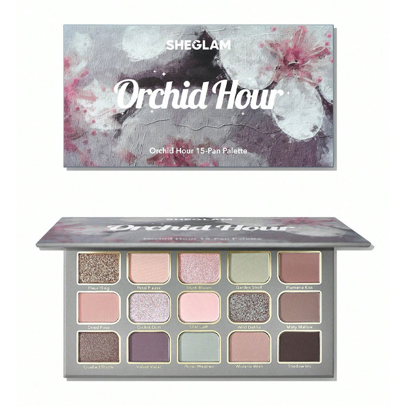 پالت سایه 15 رنگ شیگلم مدل Orchid Hour 