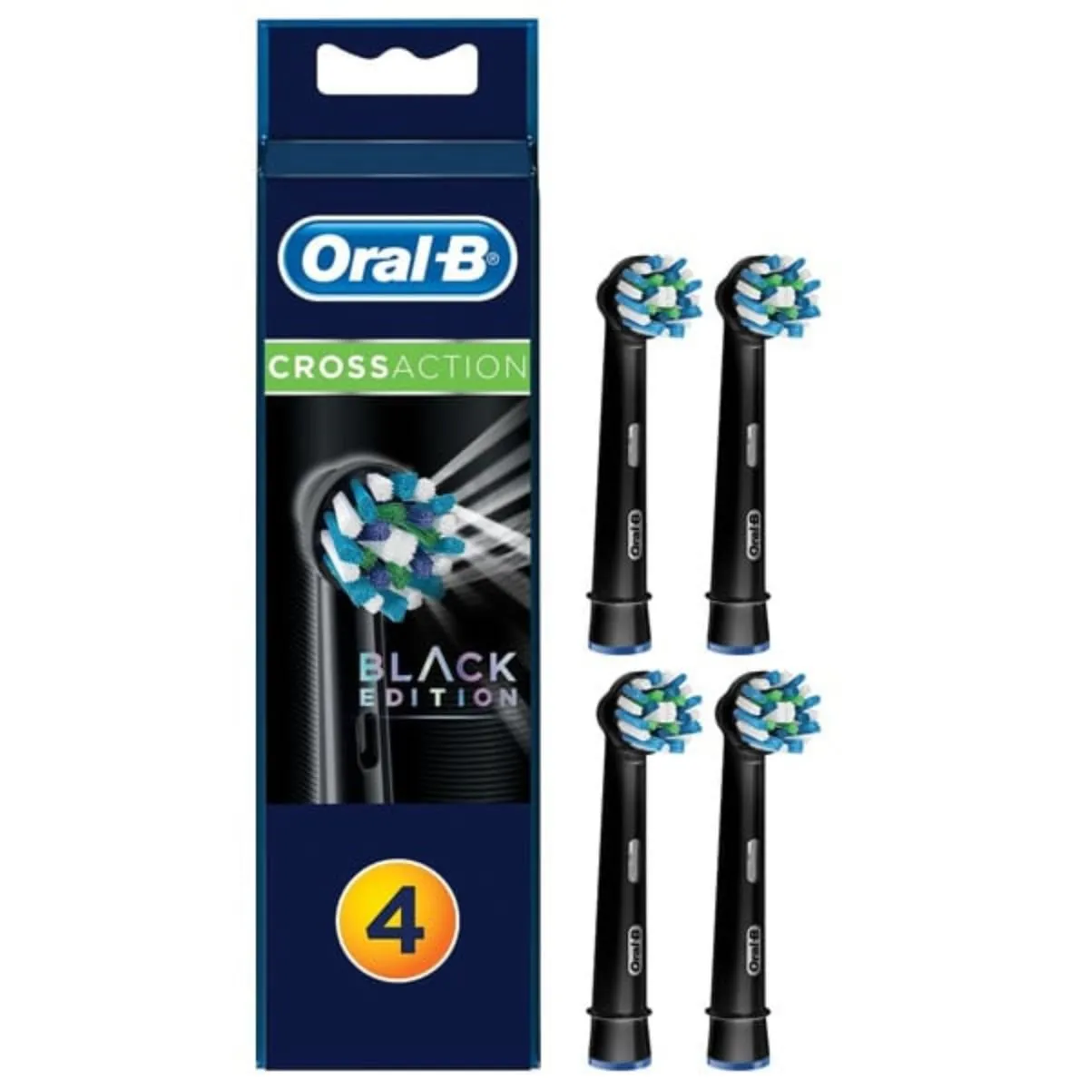 سری یدک مسواک برقی اورال بی مدل Cross Action Black ( 4 عددی)
