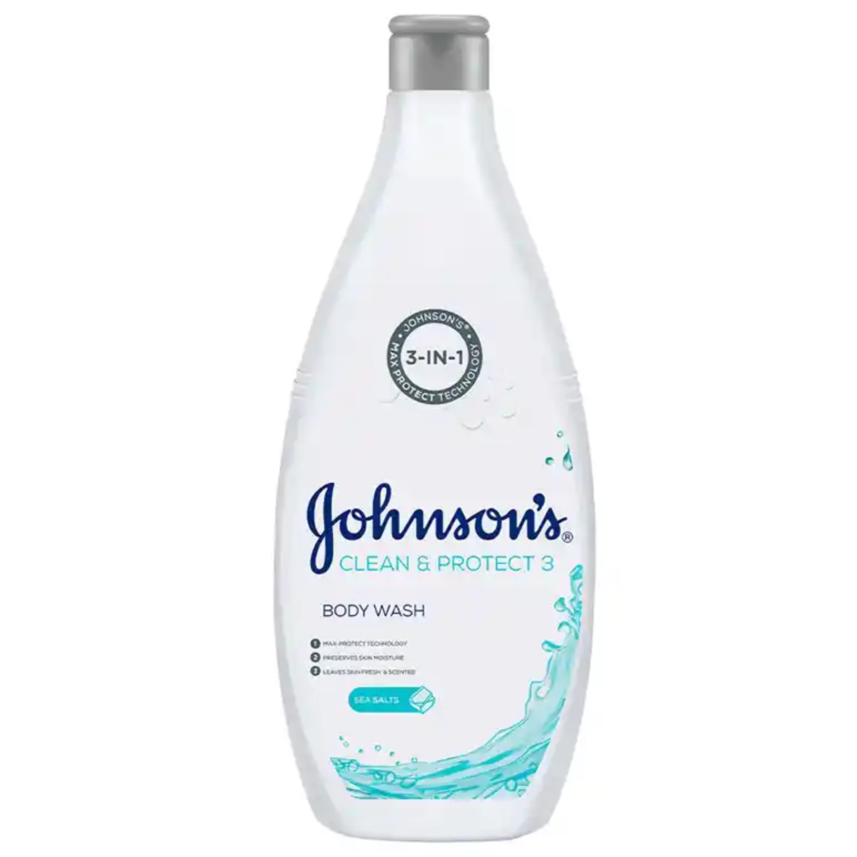 شامپو بدن حاوی نمک دریایی جانسون مدل Clean and Protect