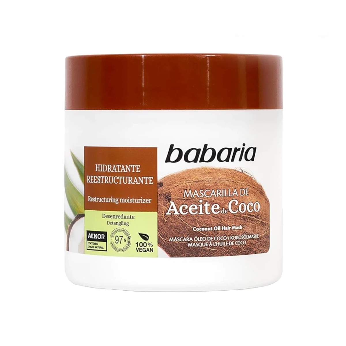 ماسک مو بازسازی‌کننده و آبرسان حاوی روغن نارگیل باباریا مدل Coconut Oil 