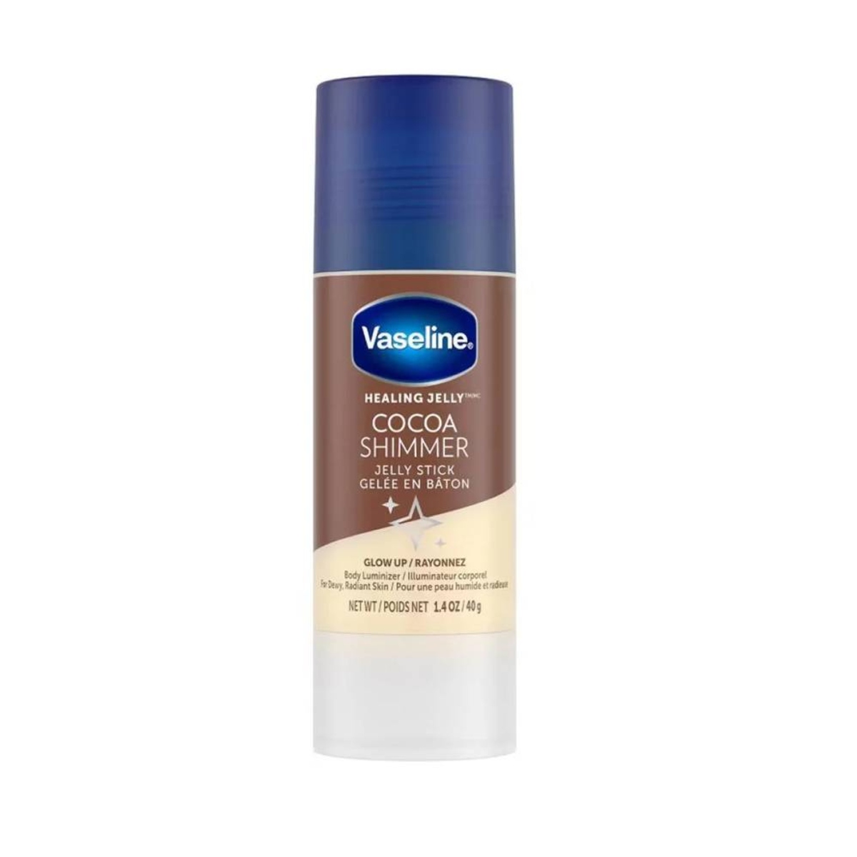 استیک ژله‌ ای براق‌ کننده و مرطوب‌ کننده بدن وازلین مدل Cocoa Shimmer Healing Jelly Stick