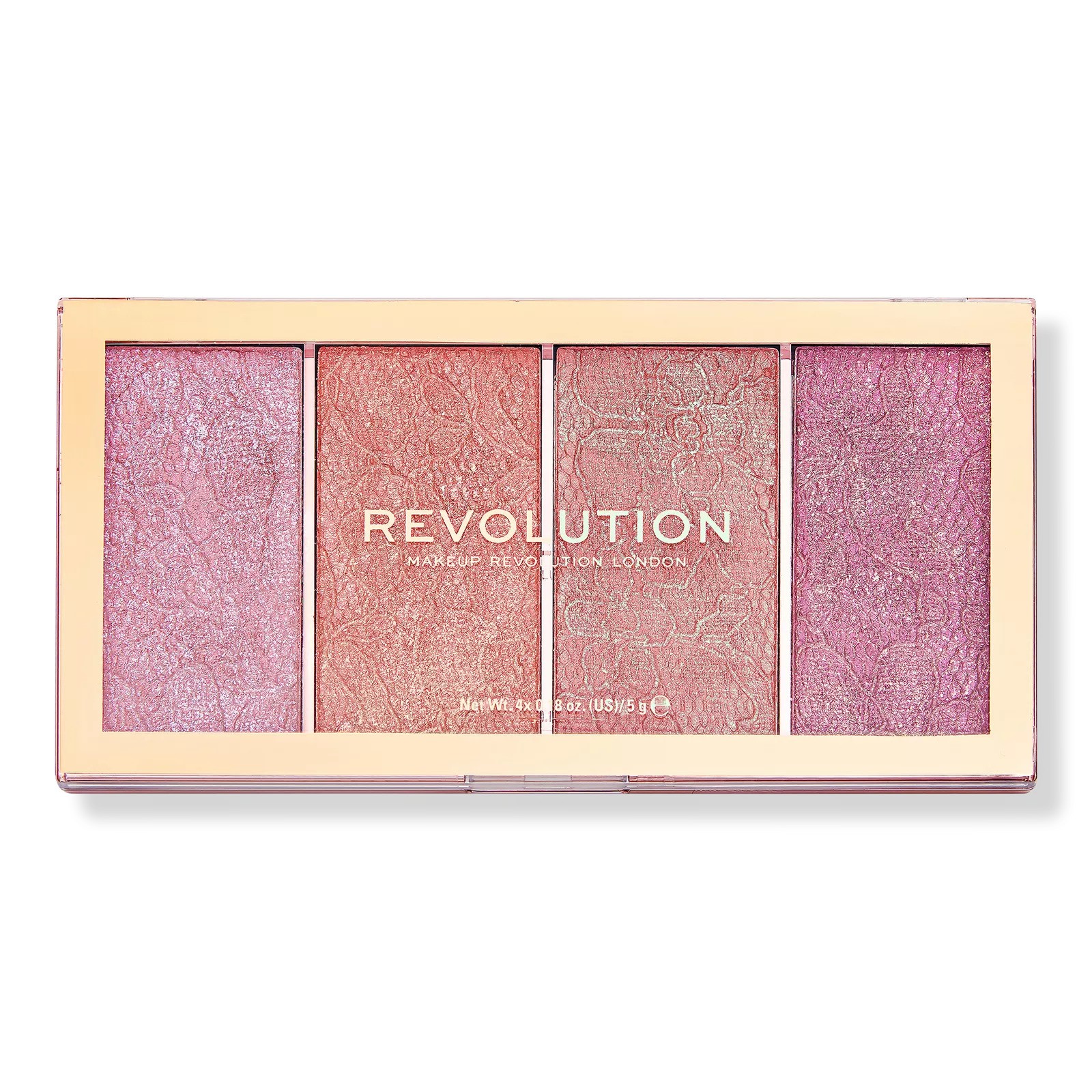 پالت رژگونه 4 رنگ رولوشن مدل Vintage Lace Blush