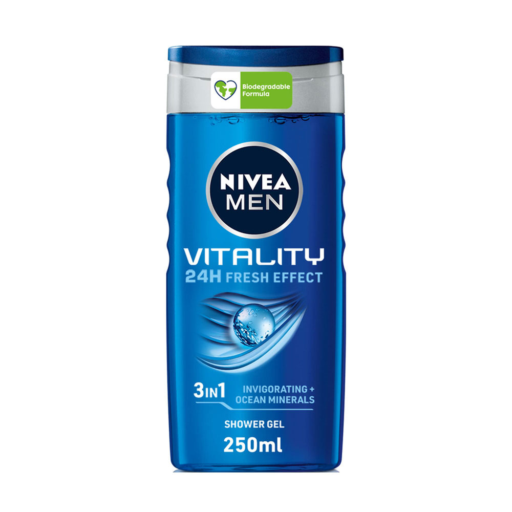 ژل شستشوی سه کاره مردانه نیوآ مدل Vitality
