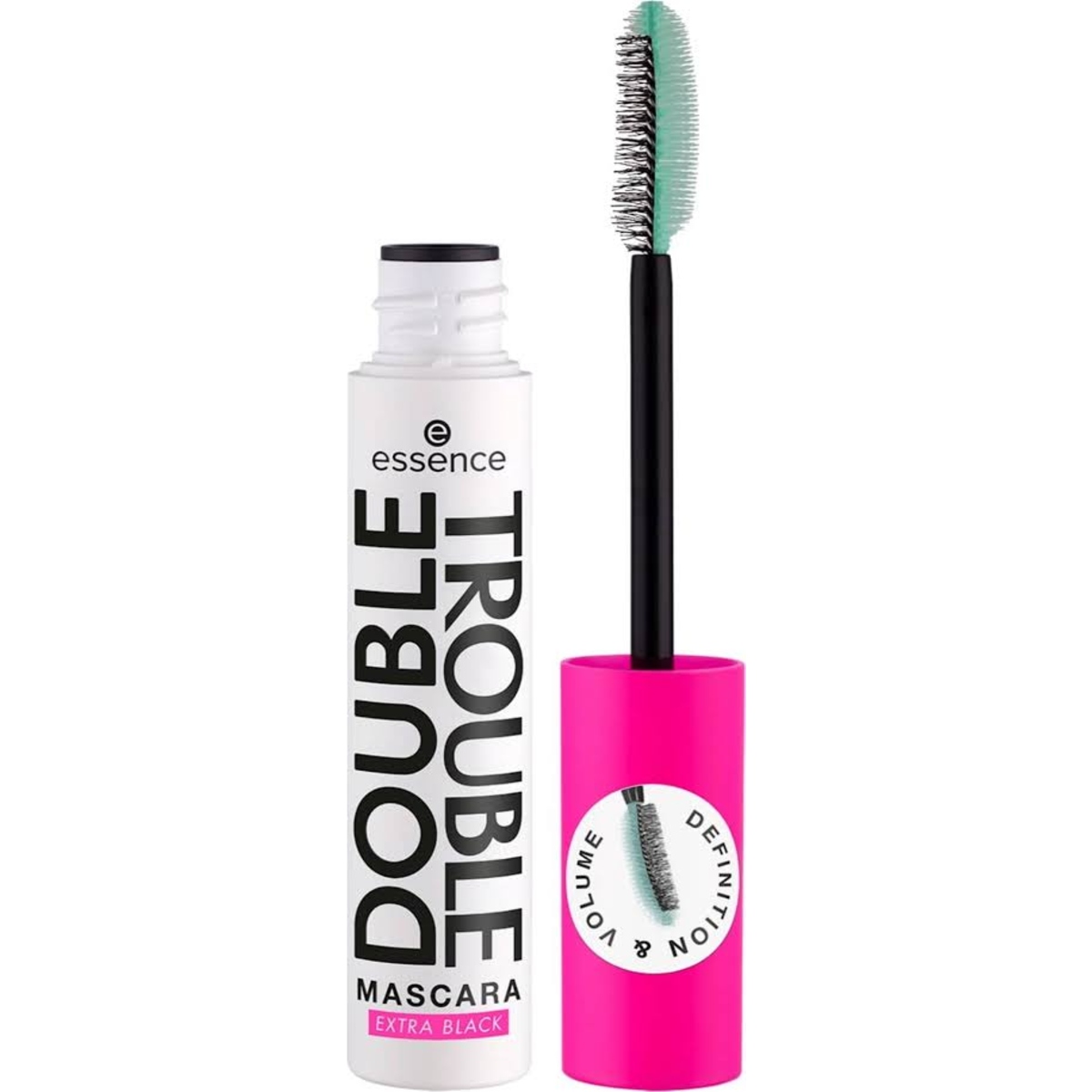 ریمل حجم‌دهنده و حالت‌دهنده اسنس مدل Double Trouble Extra Black