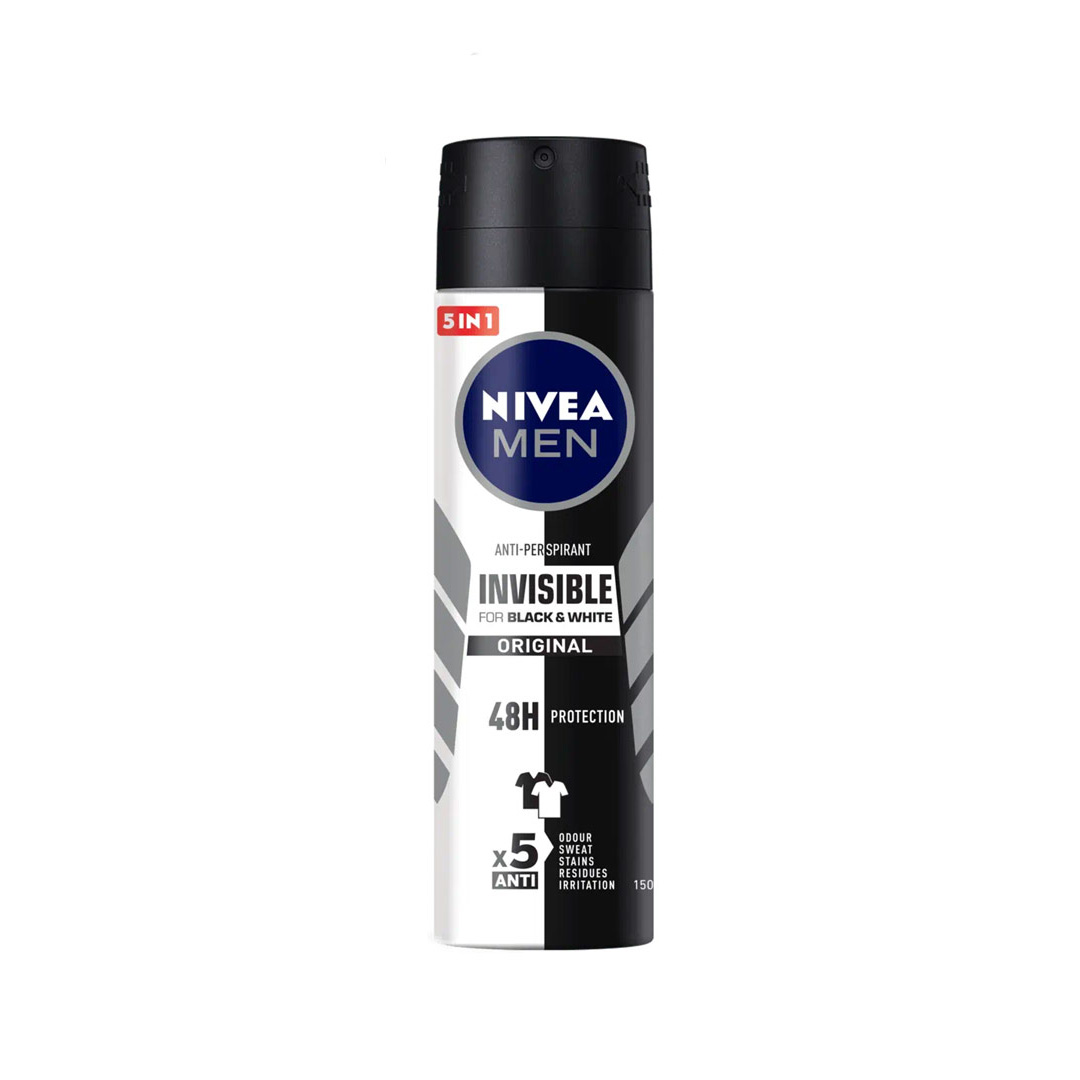 اسپری ضدتعریق مردانه نیوآ مدل Black & White Invisible Original اسپری ضدتعریق مردانه نیوآ مدل Black & White Invisible Original