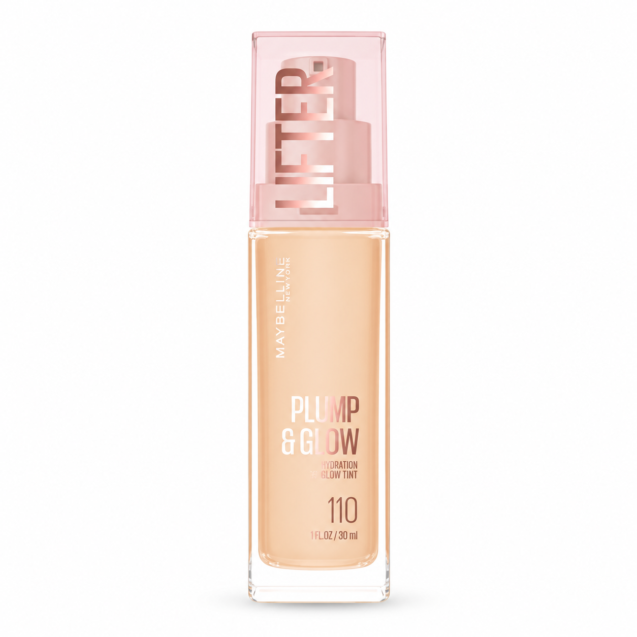 کرم پودر آبرسان و درخشان‌کننده میبلین مدل Lifter Plump And Glow Foundation