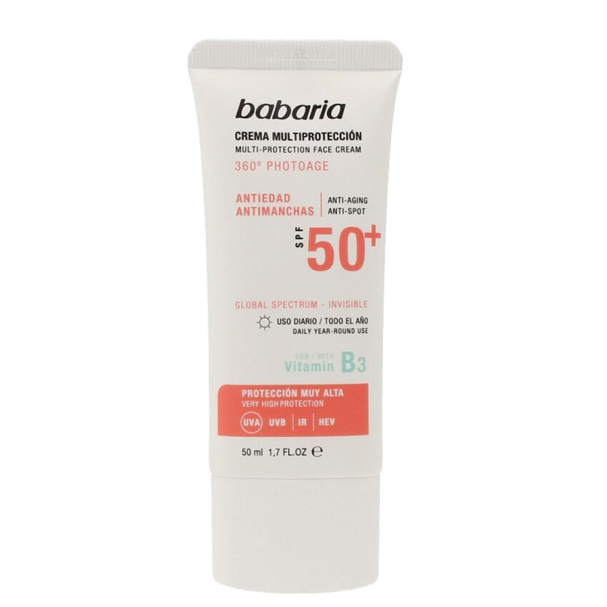 کرم ضد آفتاب بی رنگ spf 50 باباریا 