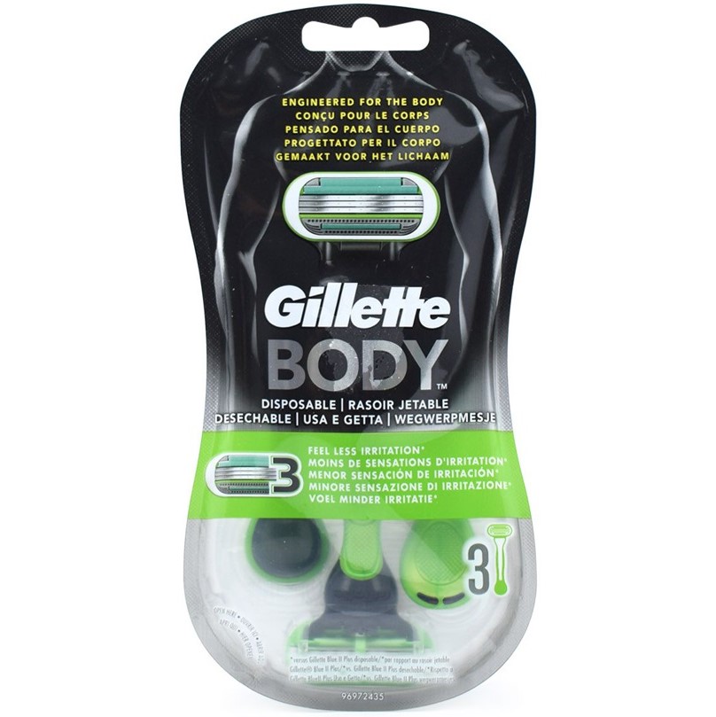 خودتراش 3 عددی اصلاح بدن مردانه ژیلت Gillette Body 