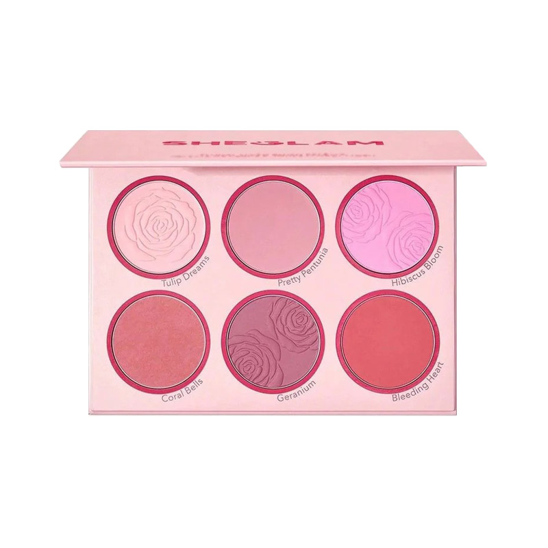 پالت رژگونه پودری 6 رنگ شیگلم مدل Blushing Bouquet پالت رژگونه پودری 6 رنگ شیگلم مدل Blushing Bouquet