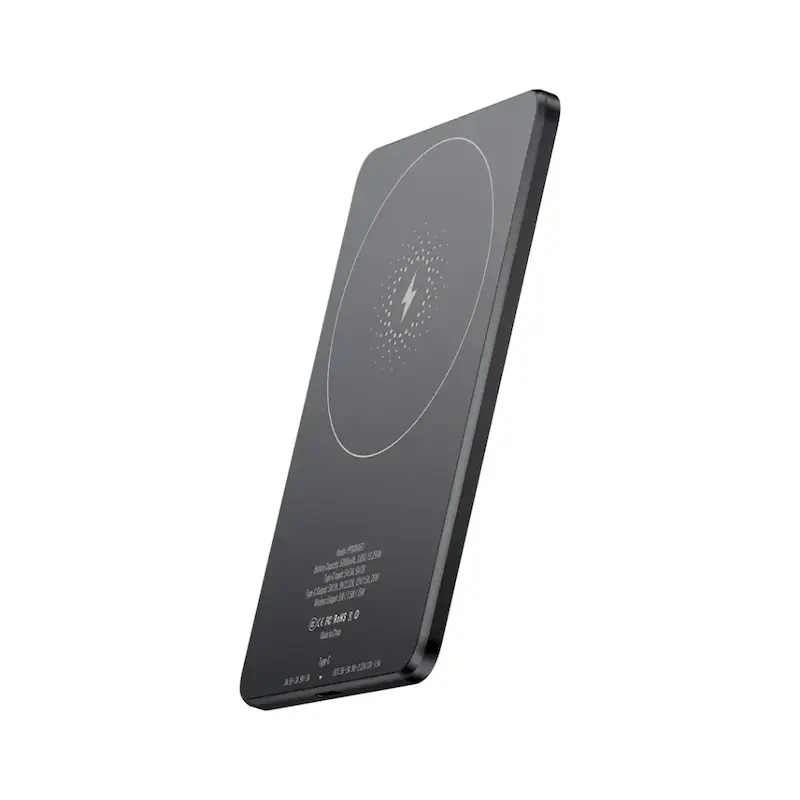 پاوربانک مگ سیف 5000 میلی آمپری پاورولوژی Powerology Ultra-Thin 5000mAh MagSafe Power Bank