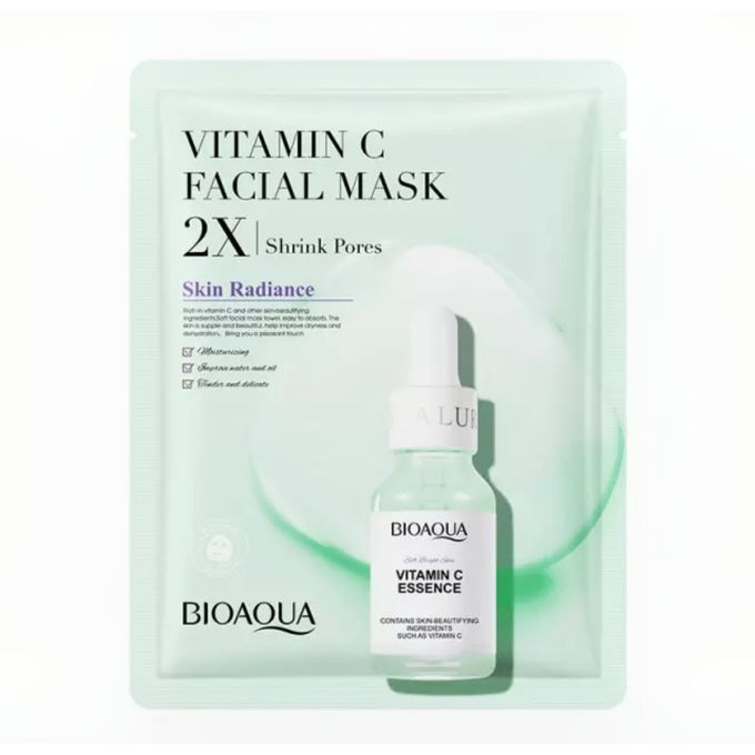 ماسک ورقه ای درمان منافذ BIOAQUA مدل2x ویتامین سی
