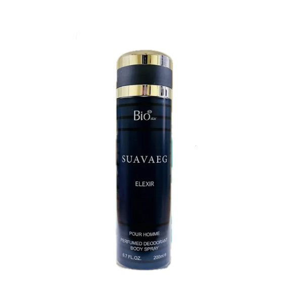 اسپری بدن مردانه بیو استار رایحه Suavaeg Elexir