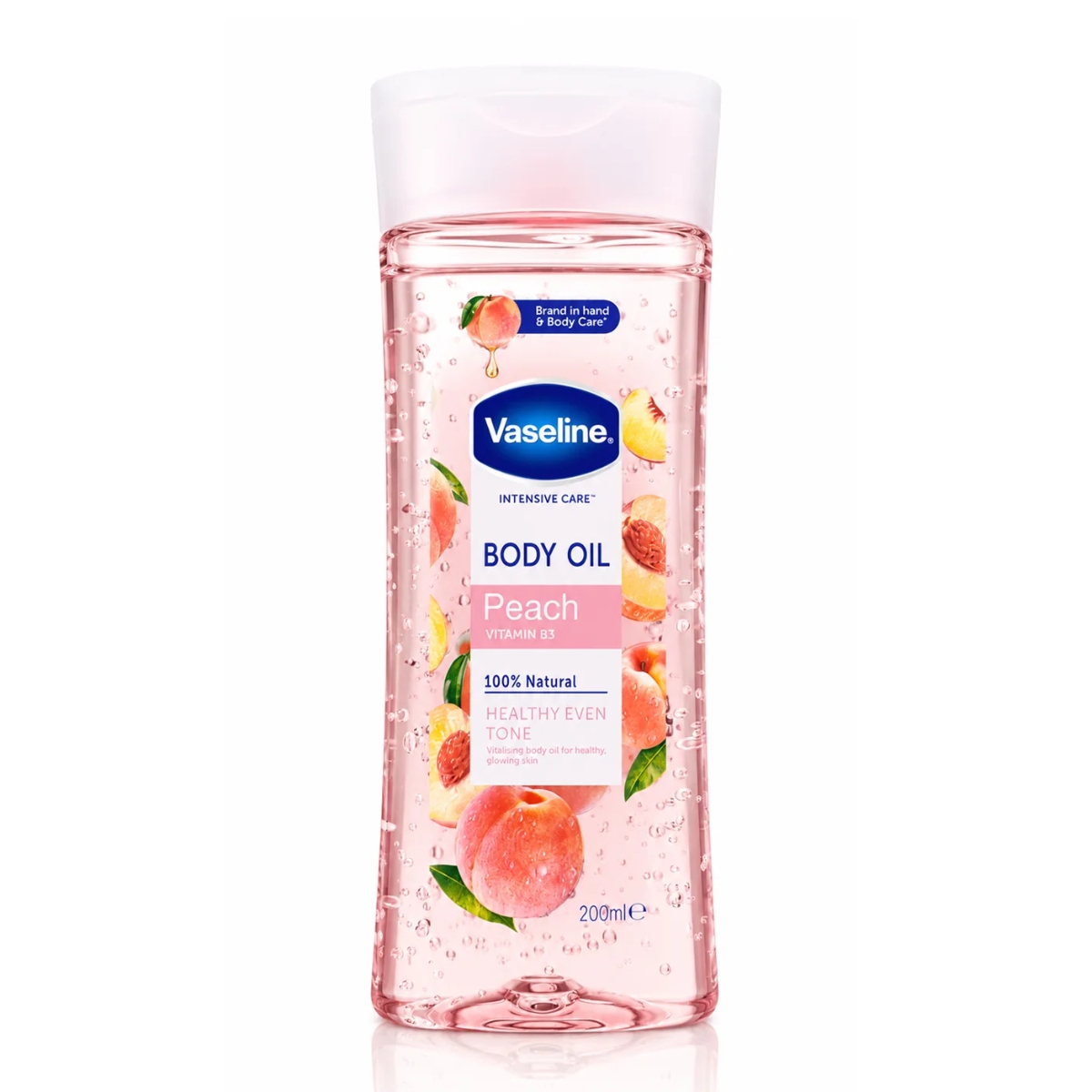 روغن بدن حاوی عصاره هلو و ویتامین B3 وازلین مدل Peach