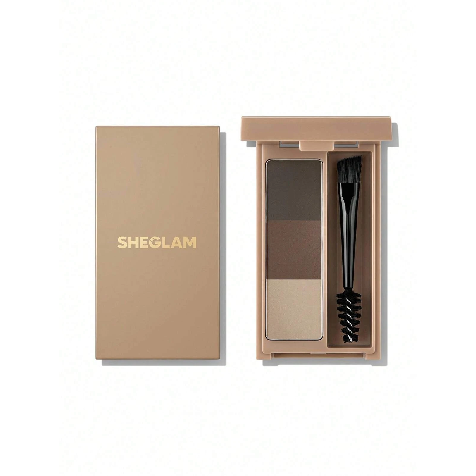 پالت رنگ ابرو فرچه دار شیگلم مدل Puff Palette 