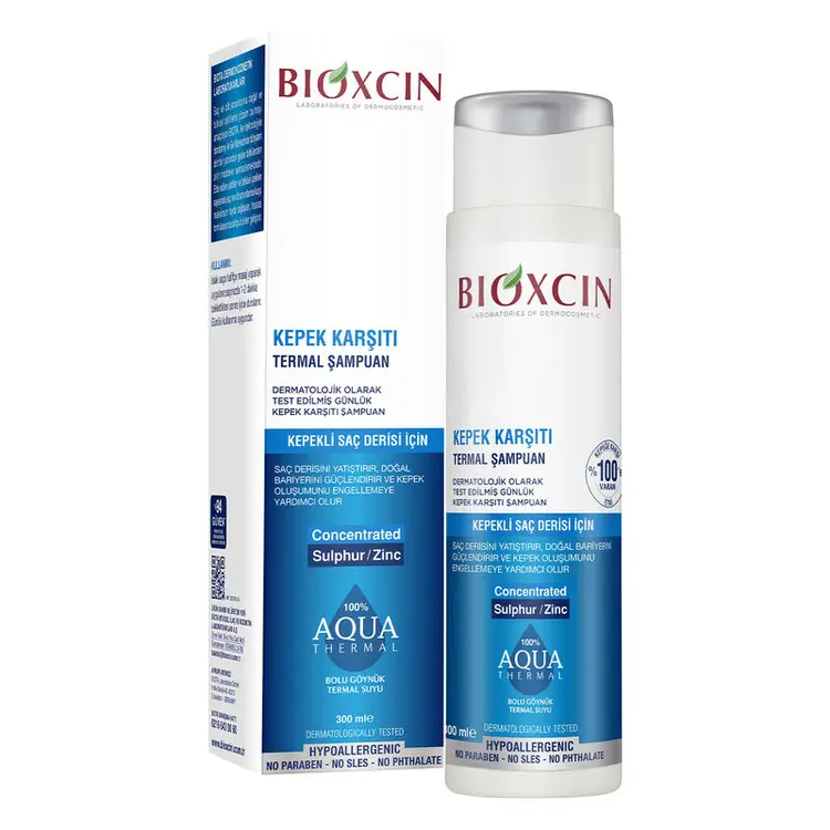 شامپو ضد شوره مناسب انواع مو بیوکسین مدل Aqua Thermal 