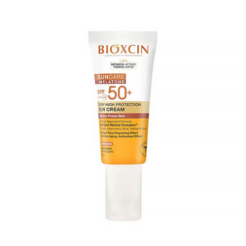 کرم ضد آفتاب ضدلک مناسب پوست مستعد لک SPF 50 بیوکسین مدل Suncare Melatone (حجم 50 میل)
