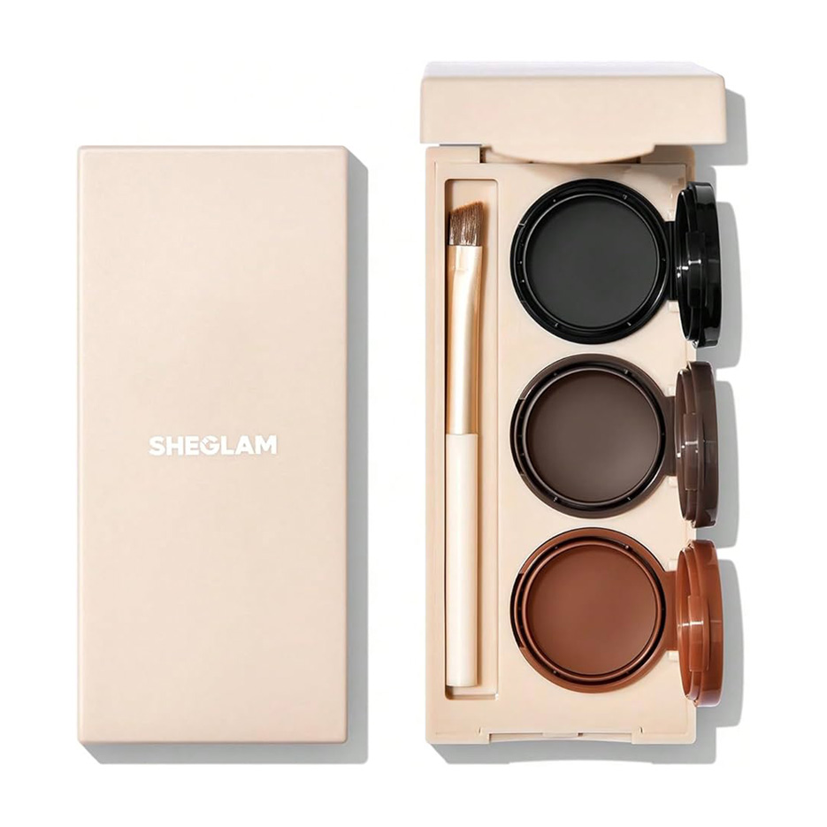 خط چشم و خط ابرو ژله ای سه رنگ شیگلم مدل Streamline Brow & Eyeliner Gel