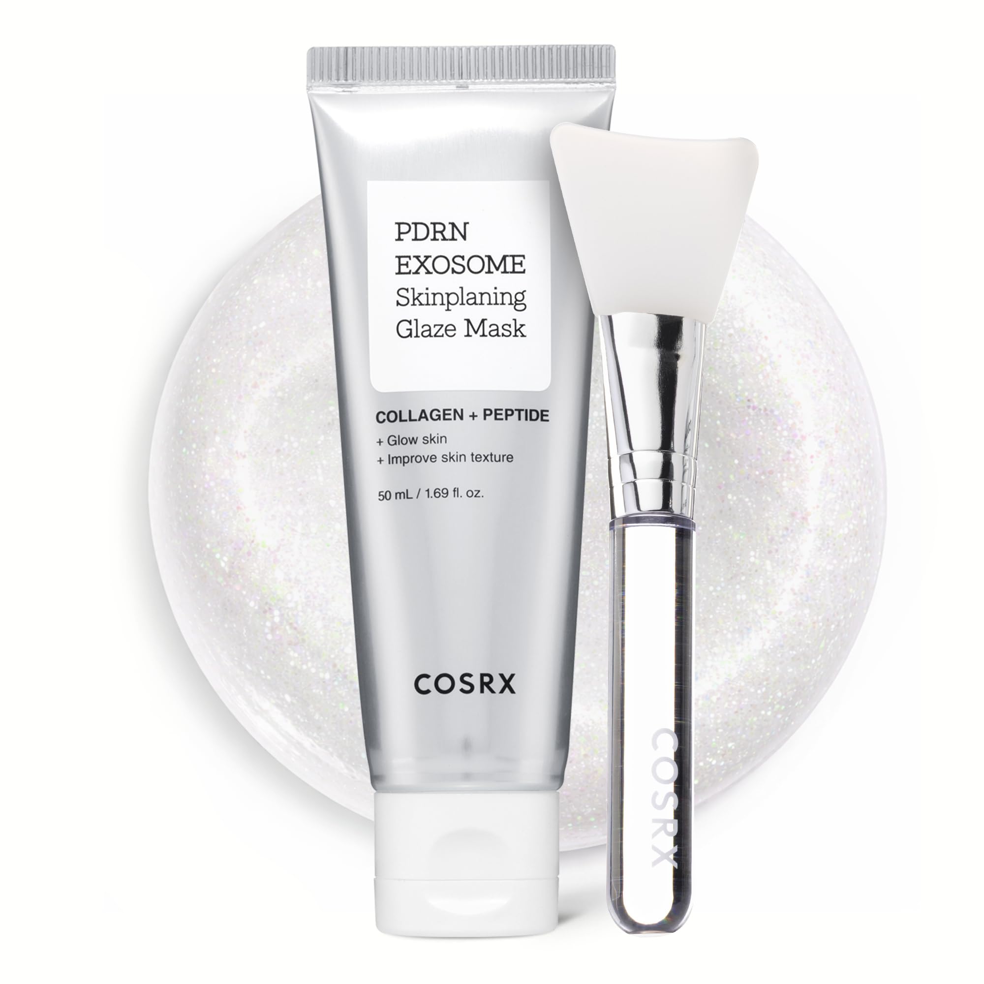 ماسک صورت درخشان‌کننده PDRN و اگزوزوم کوزارکس مدل Skinplaning Glaze Mask
