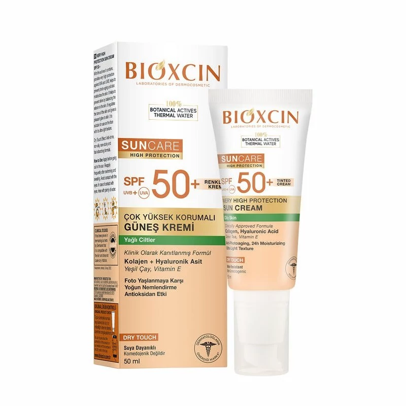 ضد آفتاب رنگی مناسب پوست چرب Spf 50+ بیوکسین