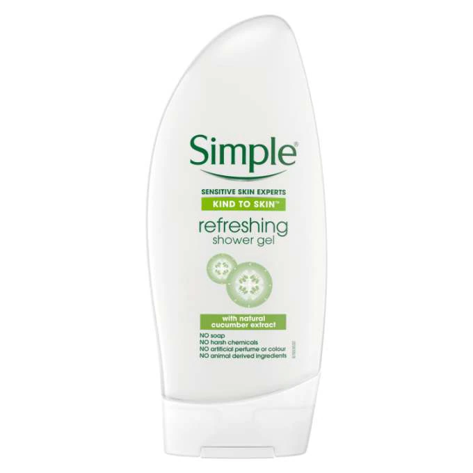 ژل شست‌وشوی بدن خیار سیمپل مدل Refreshing Shower Gel