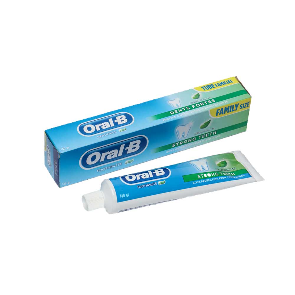 خمیر دندان خانواده اورال بی با طعم نعنا مدل Strong Teeth 