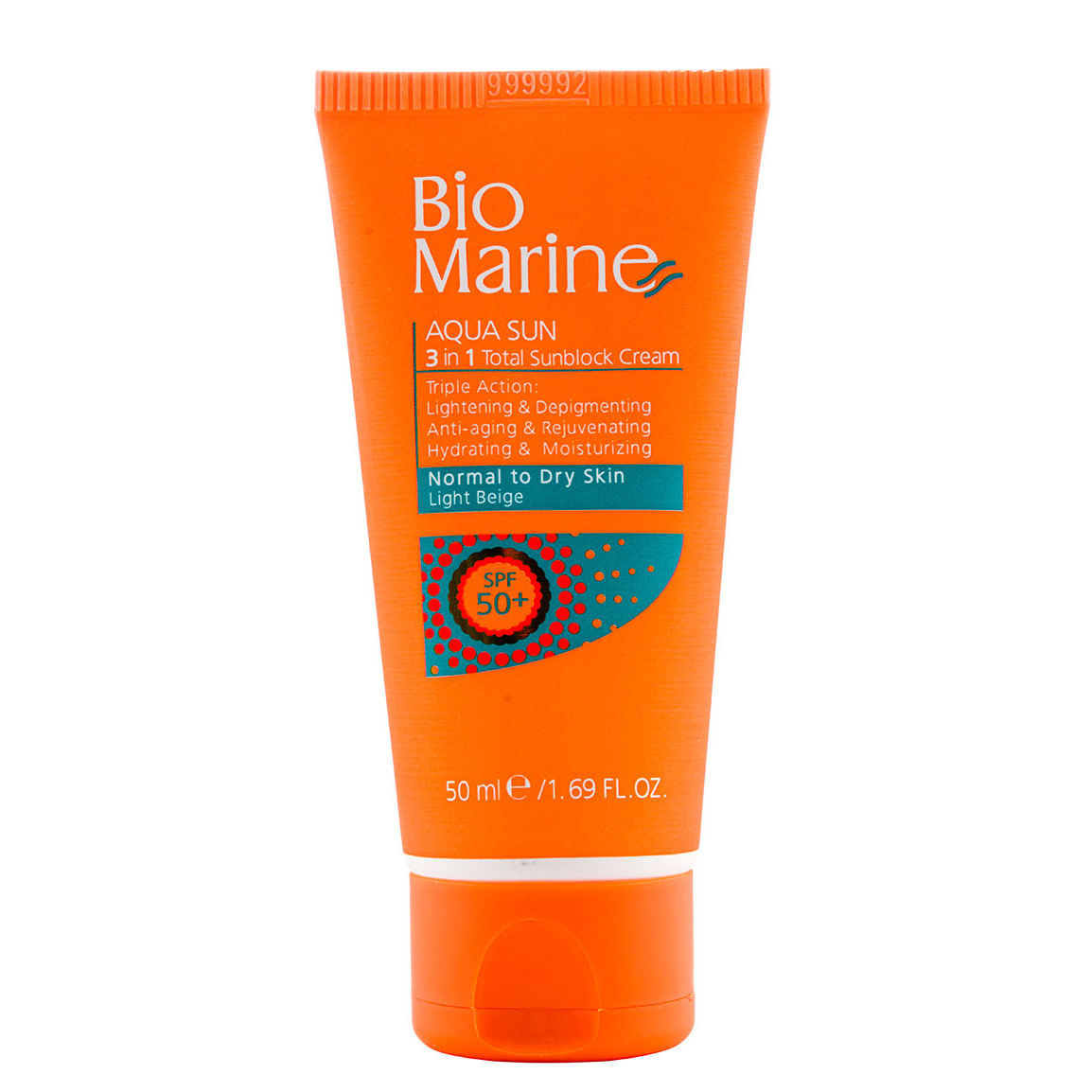 کرم ضد آفتاب رنگی روشن کننده و ضد چروک +SPF50 پوست معمولی و خشک بایومارین کرم ضد آفتاب رنگی روشن کننده و ضد چروک +SPF50 پوست معمولی و خشک بایومارین