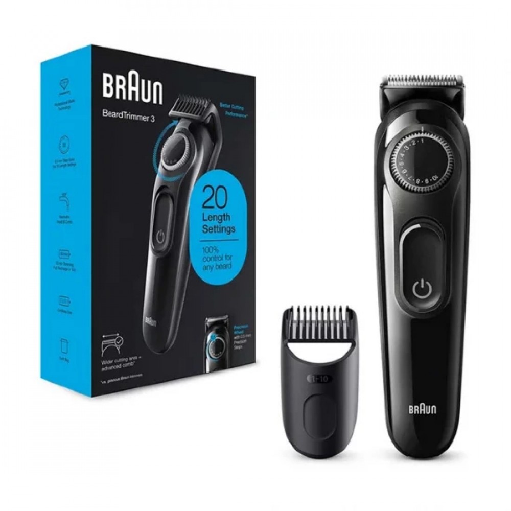 ماشین ریش تراش آقایان براون مدل Beard Trimmer 3 BT3300