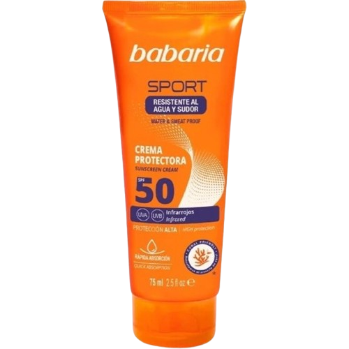 کرم ضد آفتاب  SPF50 باباریا مدل Sport Sunscreen Cream