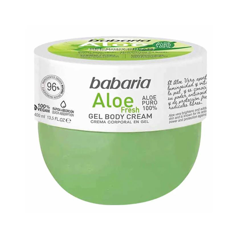 ژل کرم بدن آبرسان باباریا مدل Aloe Fresh