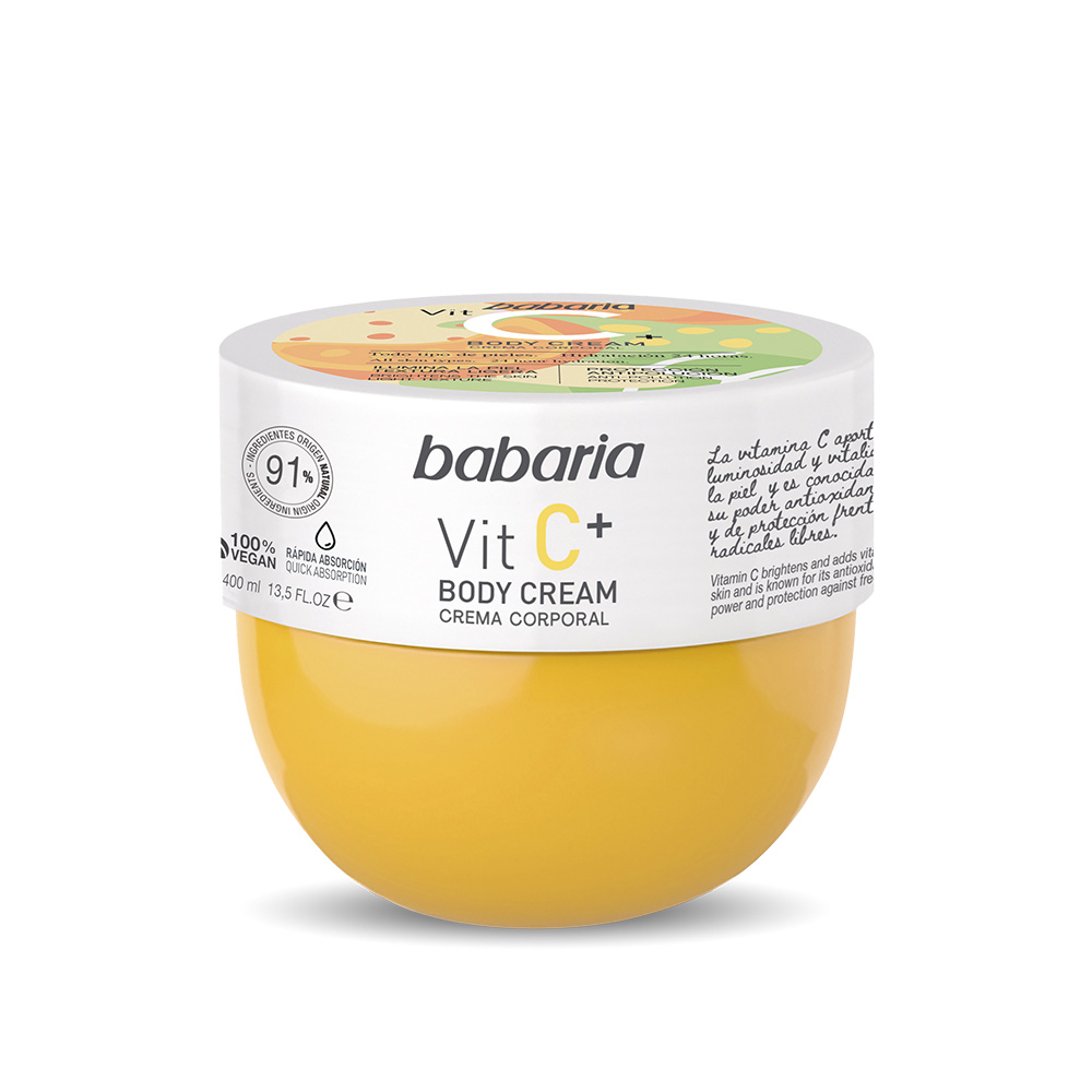 کرم بدن روشن کننده ویتامین سی باباریا مدل +Vit C